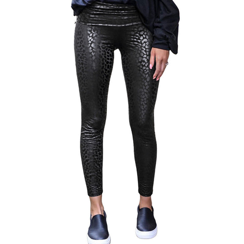 European Fashion Women's Tight-Fitting High-Waist Leggings