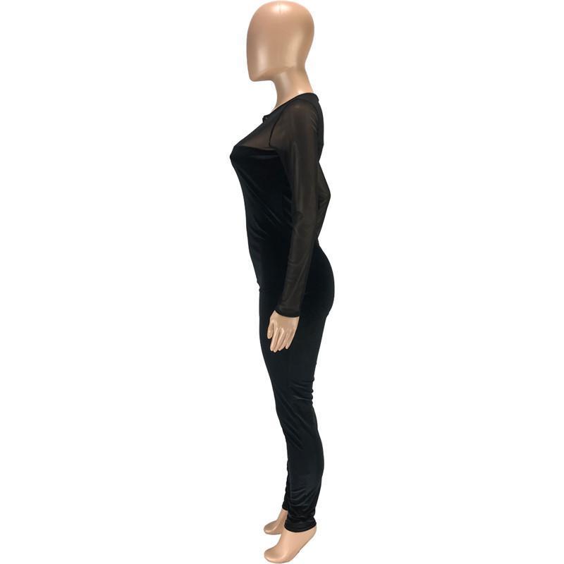 Ladies Jumpsuit Long Sleeve Designer Sexy Elegant Fashion Slim Fit Pullover Comfortable