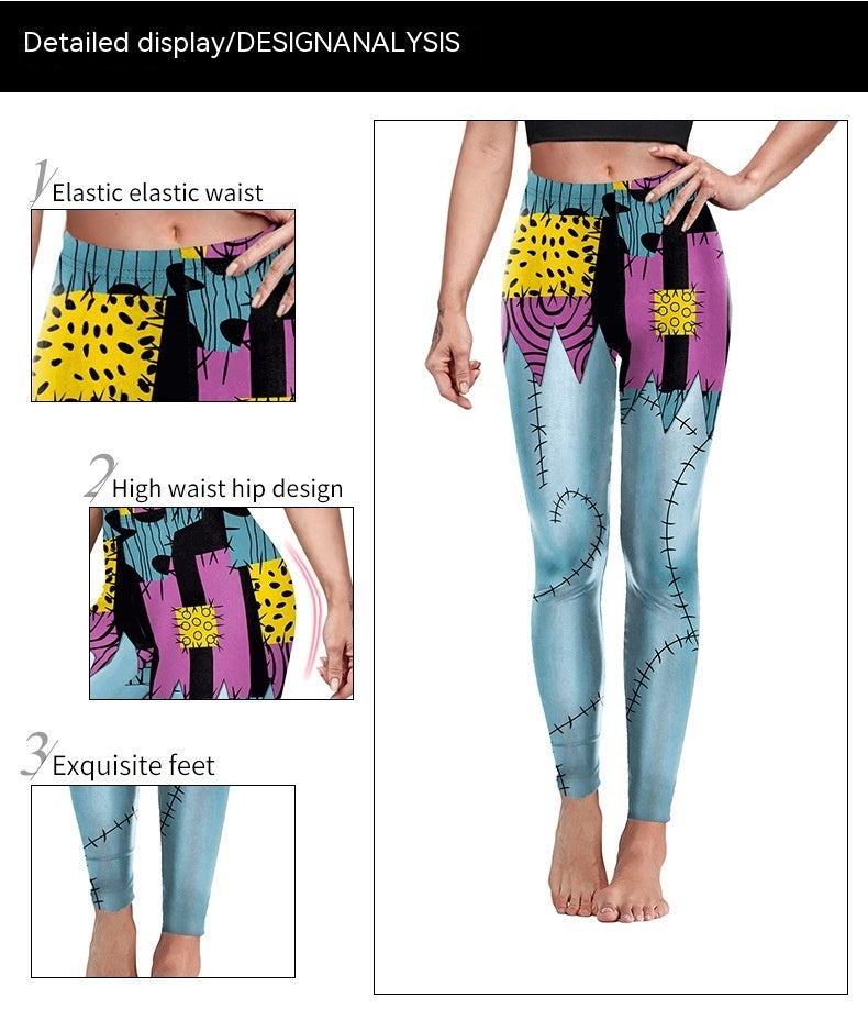 Digital Print Hip Shaping Leggings