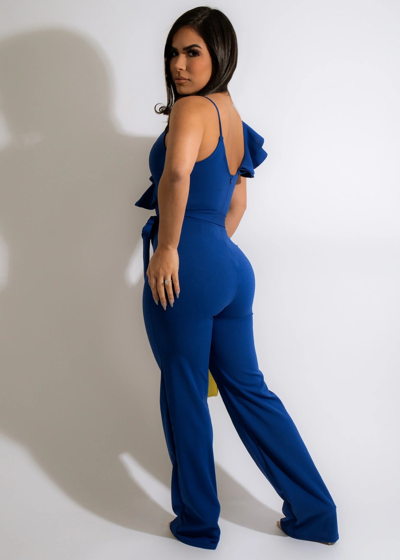 Popular Fashion Leaf Sleeve Jumpsuit