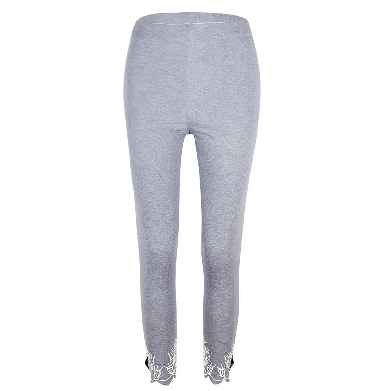 Slim Slimming Printed Cropped Pants