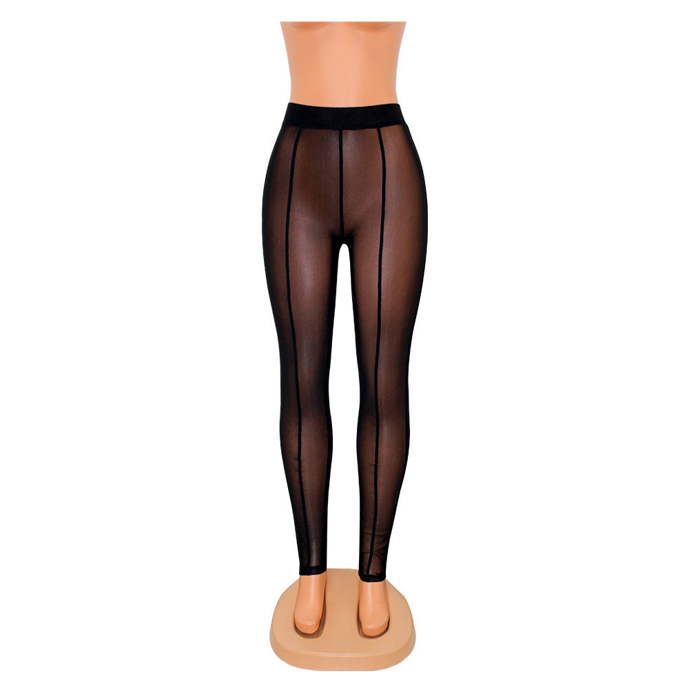 Skinny Mesh See-through Leggings