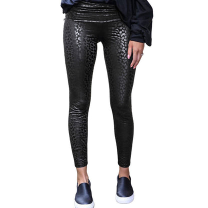 European  Fashion Women's Tight-Fitting High-Waist Leggings