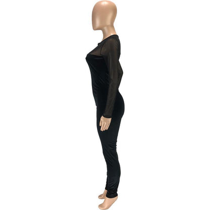 Ladies Jumpsuit Long Sleeve Designer Sexy Elegant Fashion Slim Fit Pullover Comfortable