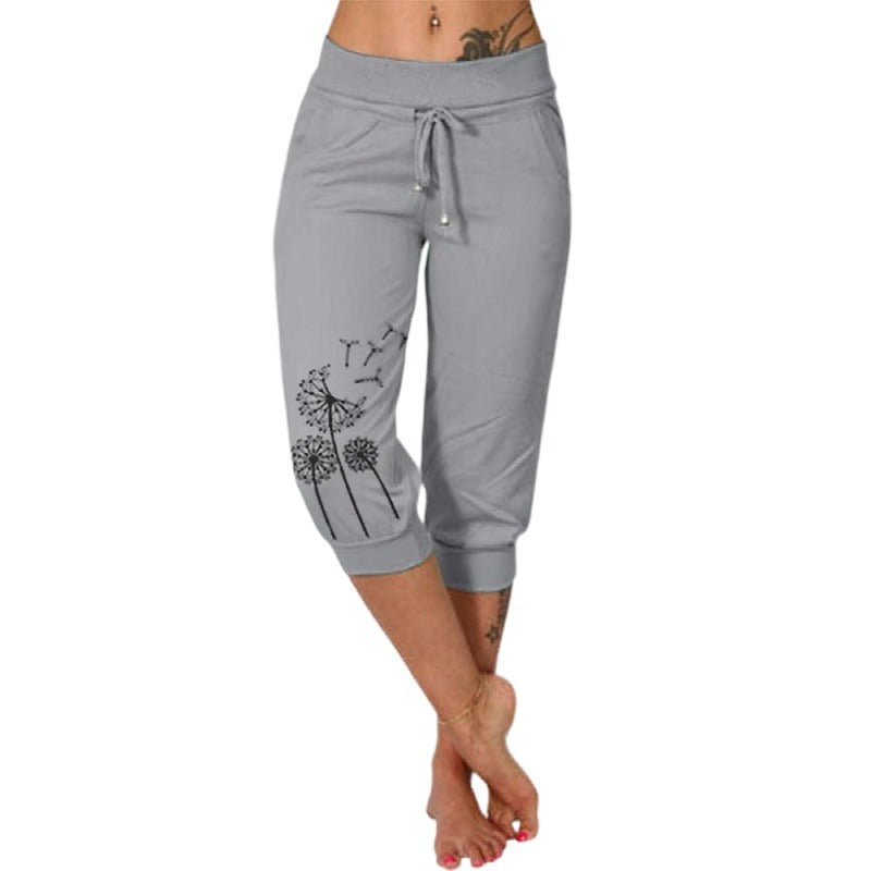 Casual Fashion Loose  Cropped Pants