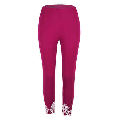 Slim Slimming Printed Cropped Pants
