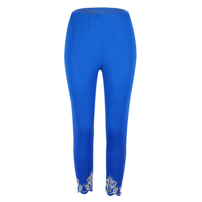 Slim Slimming Printed Cropped Pants