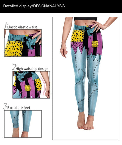 Digital Print Hip Shaping  Leggings