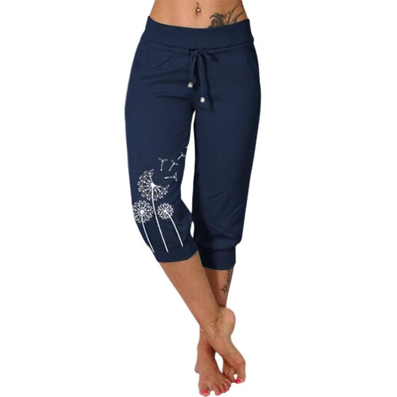 Casual Fashion Loose  Cropped Pants
