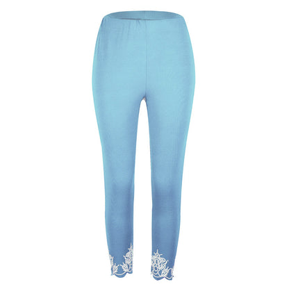 Slim Slimming Printed Cropped Pants