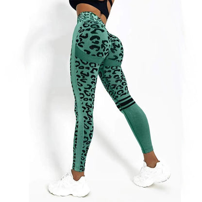 Leopard Print Yoga  Sports Seamless leggings