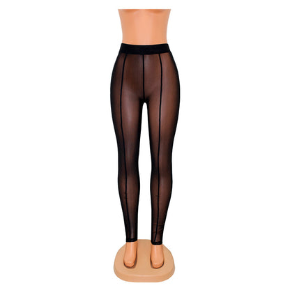 Skinny Mesh See-through Leggings